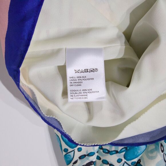 Anthropologie x Collette Dinnigan 100% Silk Midi Dress Shoulder Bows Women Sz. 2 - Picture 12 of 16